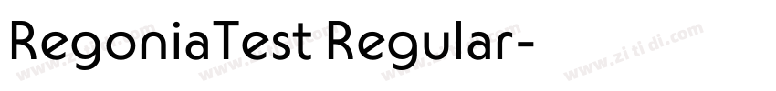 RegoniaTest Regular字体转换